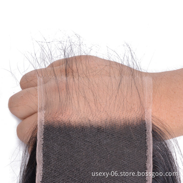 The Best Hair Vendors Burma Raw Mink 100% Human Hair HD Lace Closure Straight